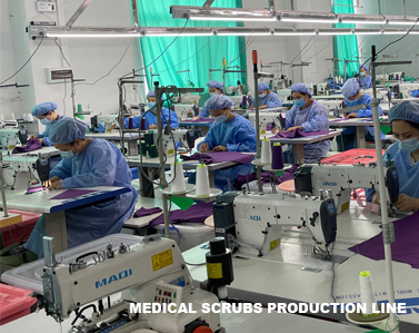 TECBOD Medical Scrubs Production Line